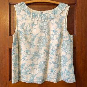 BODEN Cotton Sleeveless Lined Top Size 16